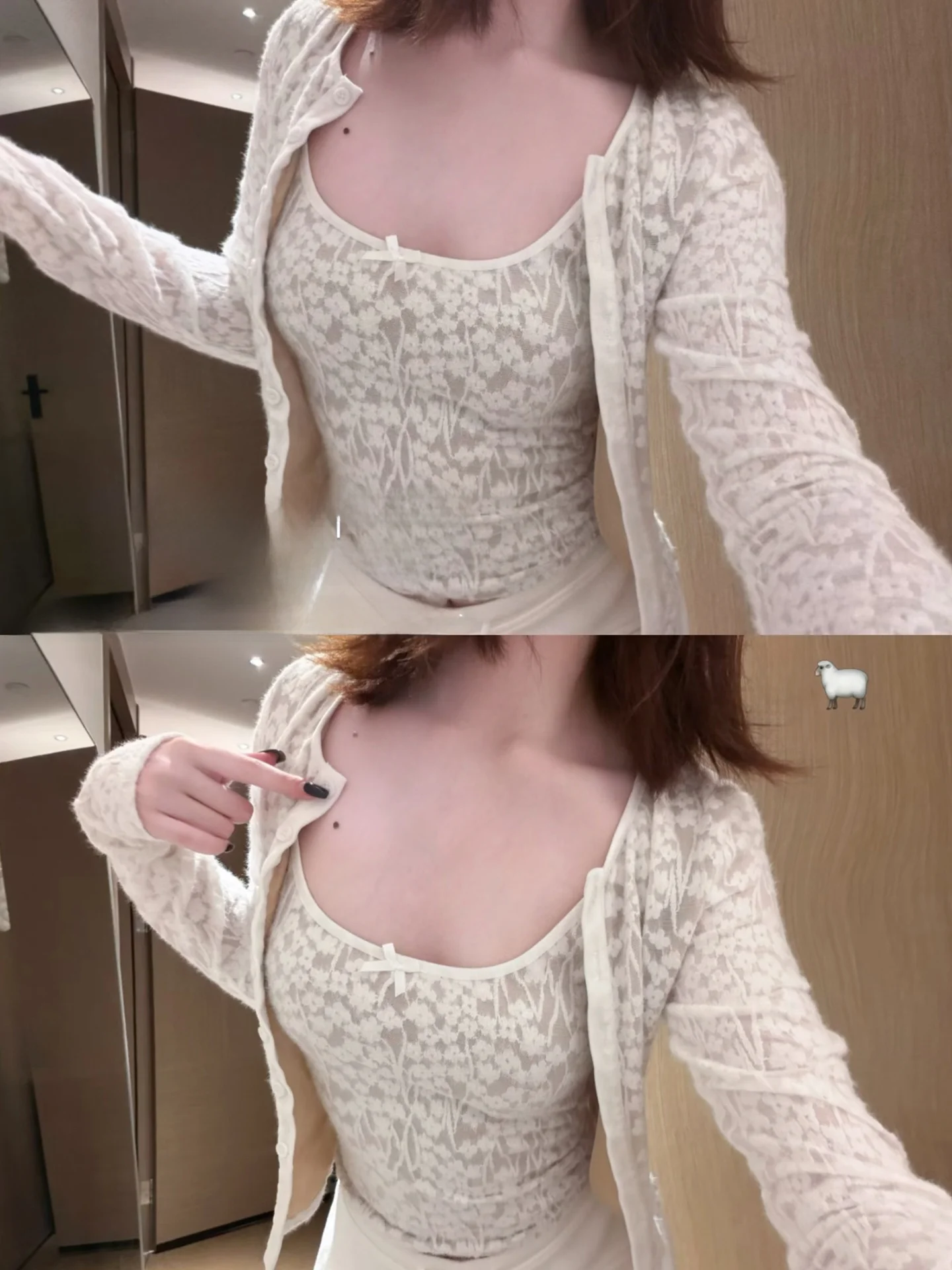 

Amor Sweet Floral Lace Velvet Knot Strap Vest Long Sve Women's Set Faionable Cardigan ort Sle Spring Autumn