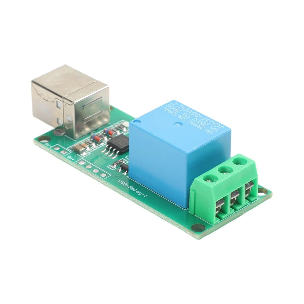USB Powered Relay Control Module 5V Relay Control AC 250V 10A Control C Development Library DC 30V 10A Control
