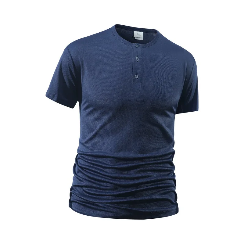 Summer Men's Solid Color Fitne - огляд і ціна T Shirt Dry Fit