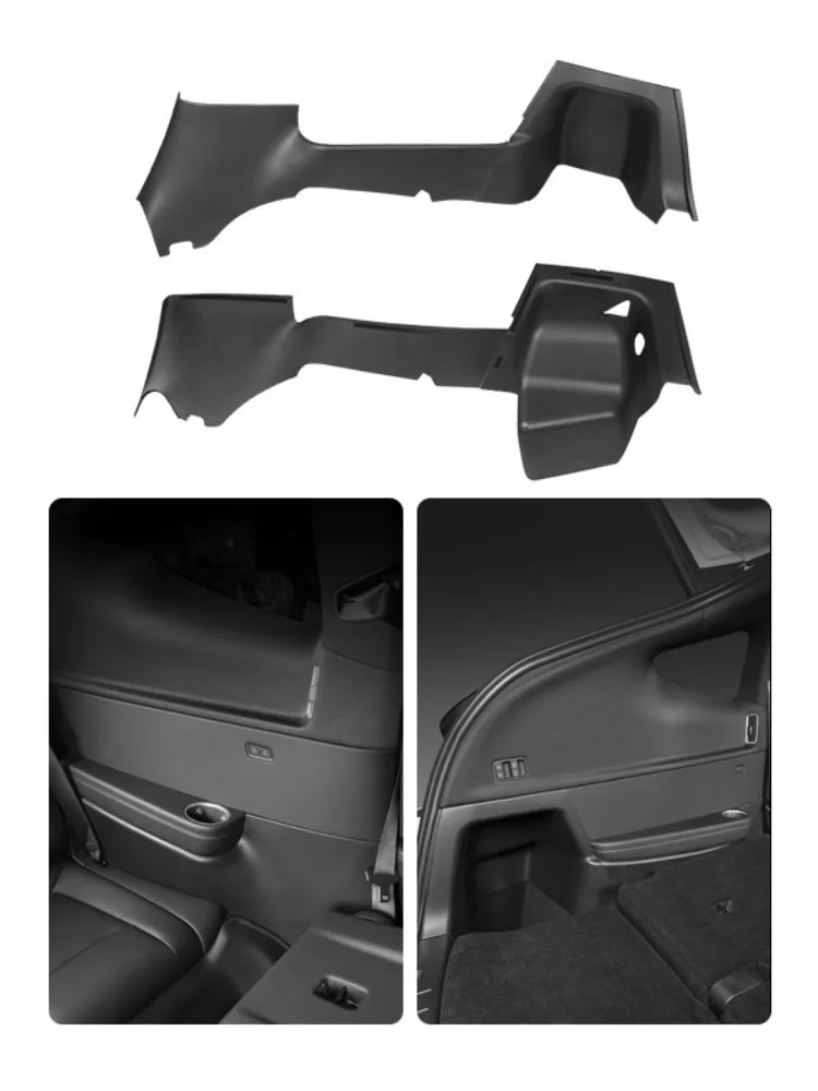 4PCS For Tesla Model YL TPE Trunk Side Guards corner bag Full Cover Fluff Surface Corner Protection Pads car Accessories