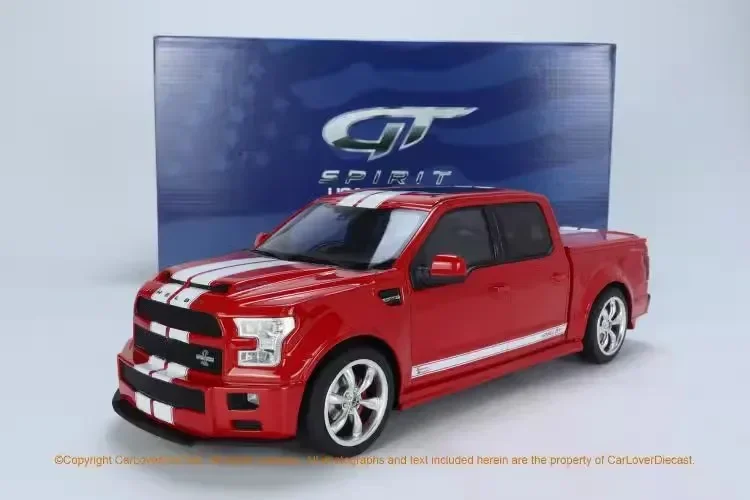 

GT Spirit 1/18 для Ford Shelby F-150 F150 пикап из смолы литая модель автомобиля Белый/RedToys хобби подарок коллекция демонстрационные украшения