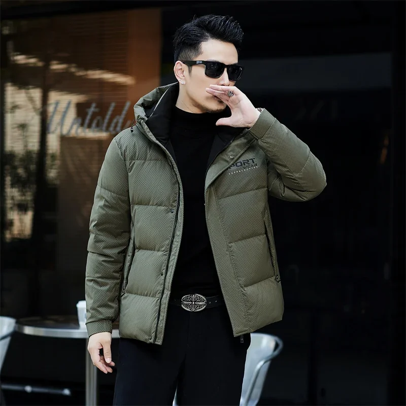 Designer Clothes Men Luxury Short Down Jacket Duck Male Padding Men's Padded Jacket Cold Clothes 2024 Winter New Coat Man