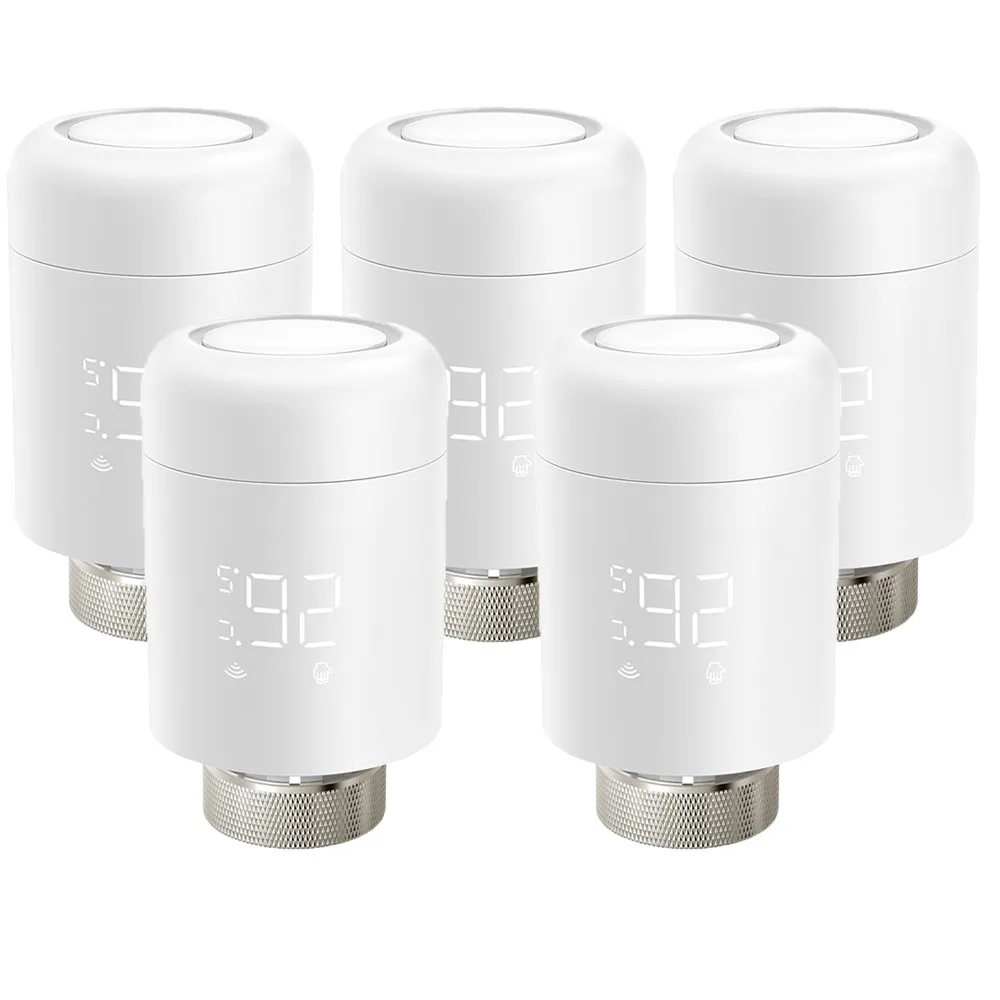 AVATTO Tuya 1-6PCS Wifi TRV Radiator Actuator Klep Thermostatische Radiatorkraan Temperatuurregelaar Ondersteuning Alexa Google thuis
