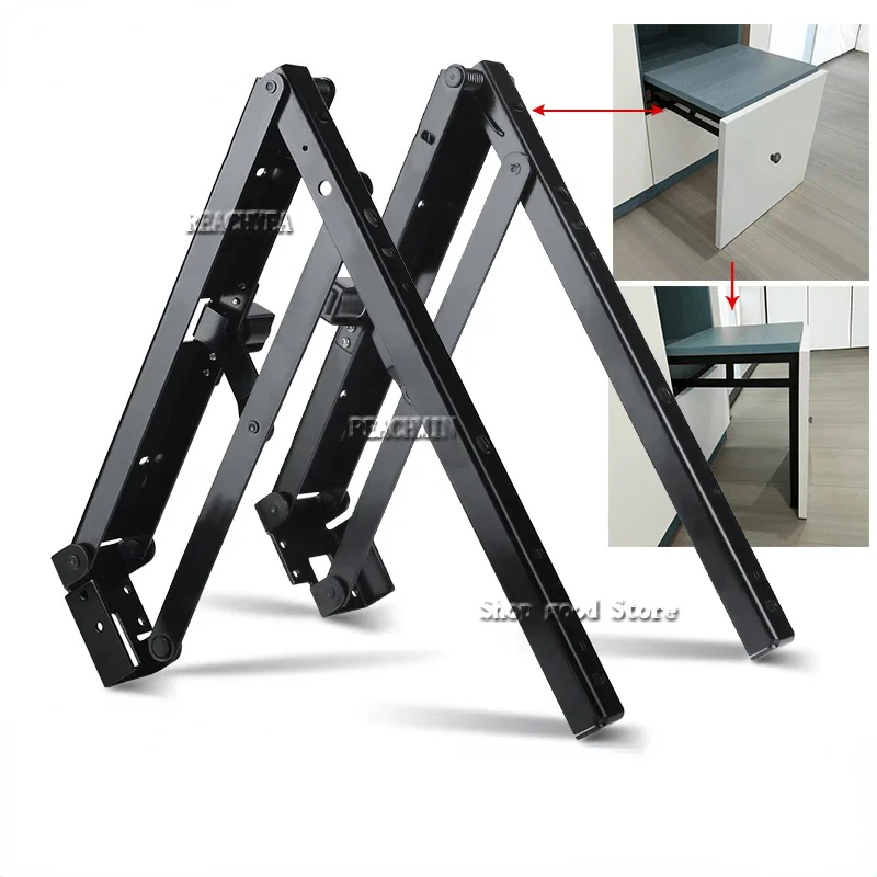 

1 Pair(2pcs)/Lot Conceal Folding Seat Stool Support Hinge RV Shelf Support Shoe Cabinet Cupboard Closet Stool Shoe Upgrade