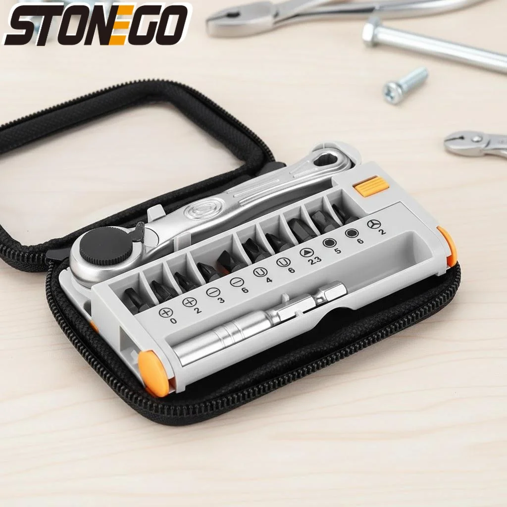 

Portable Multifunctional Bicycle Repair Kit Bag Ratchet Screwdriver Tool Practical Mountain Road Bike Maintenance
