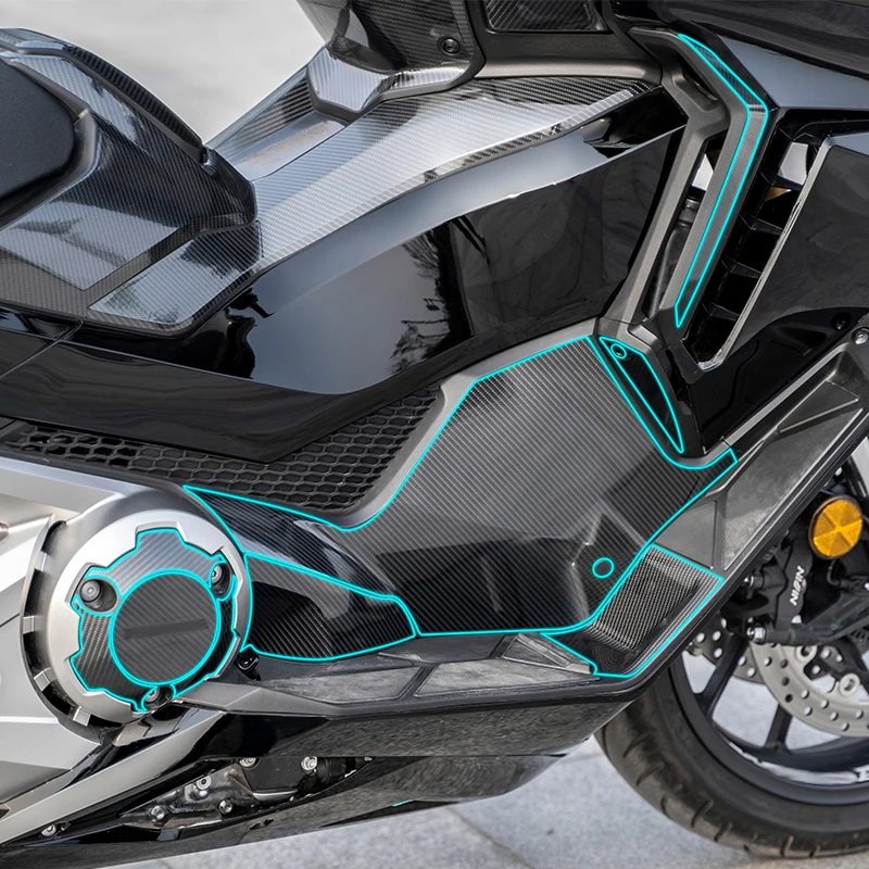 Za750モーターサイクル用カーボンファイバー装飾ステッカー,プラスチック面,バイクアクセサリー