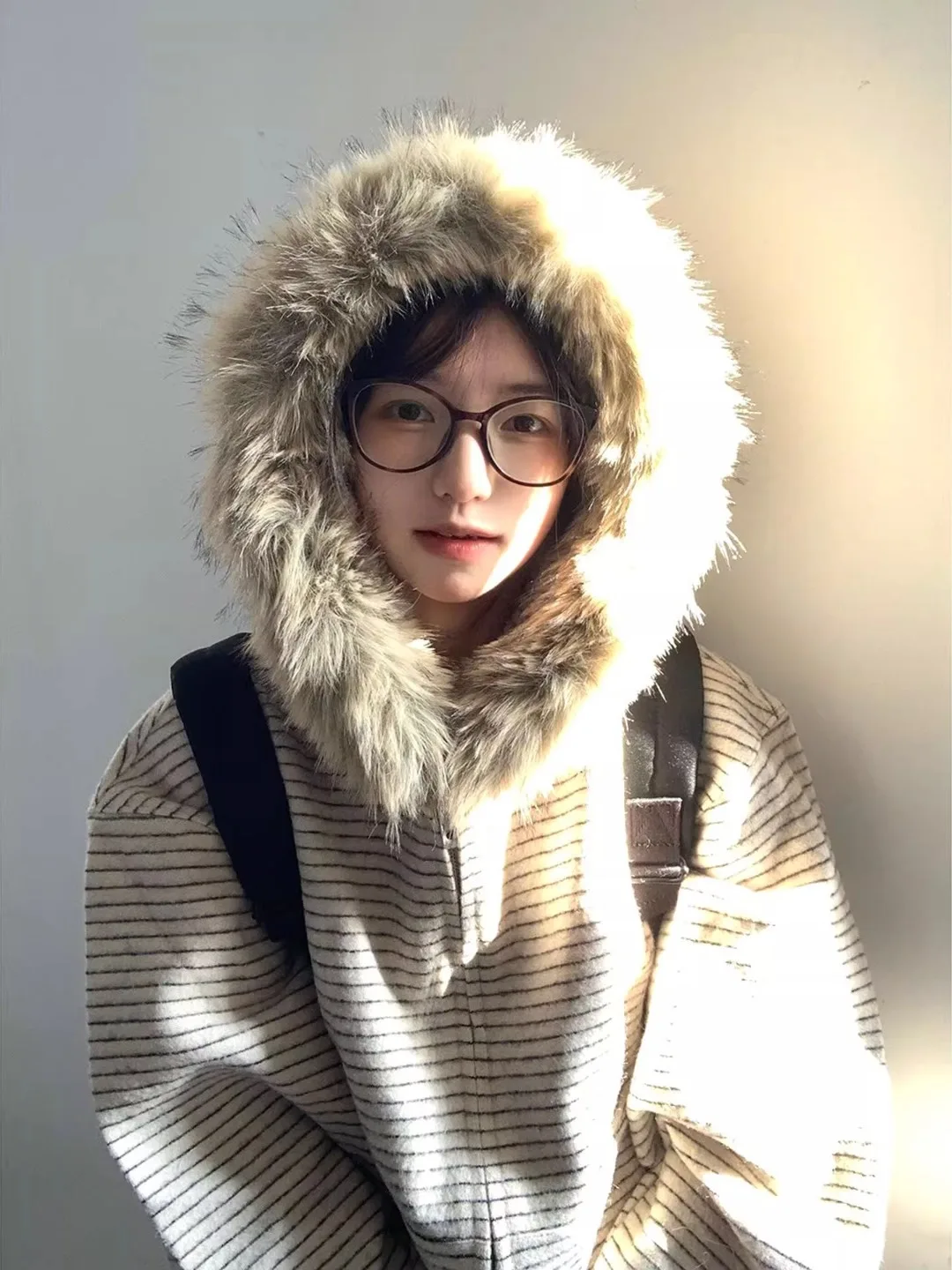 

Мужской вязаный кардиган Cleanfit в полоску с капюшоном, осенняя толстовка на молнии, свободный крой, молодежный стиль