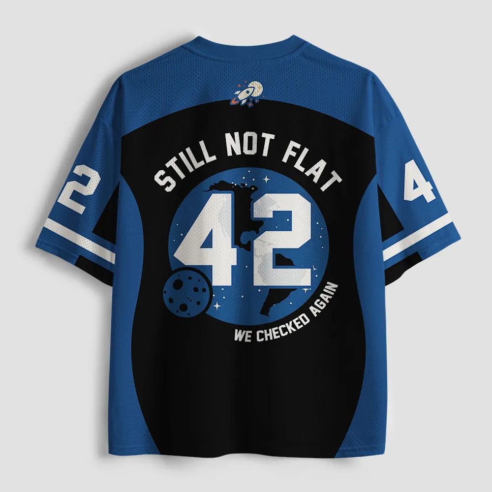 V Neck Football Jersey Planet Earth Moon Star Space Graphic Slogan Print Blue Black Striped Sleeve Loose Sport Tee