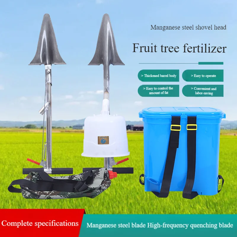 Upgraded Soil Fertilizer Spreader, Multi-Function Backpack Crop Duster for Corn Orchard Seeding Feeding