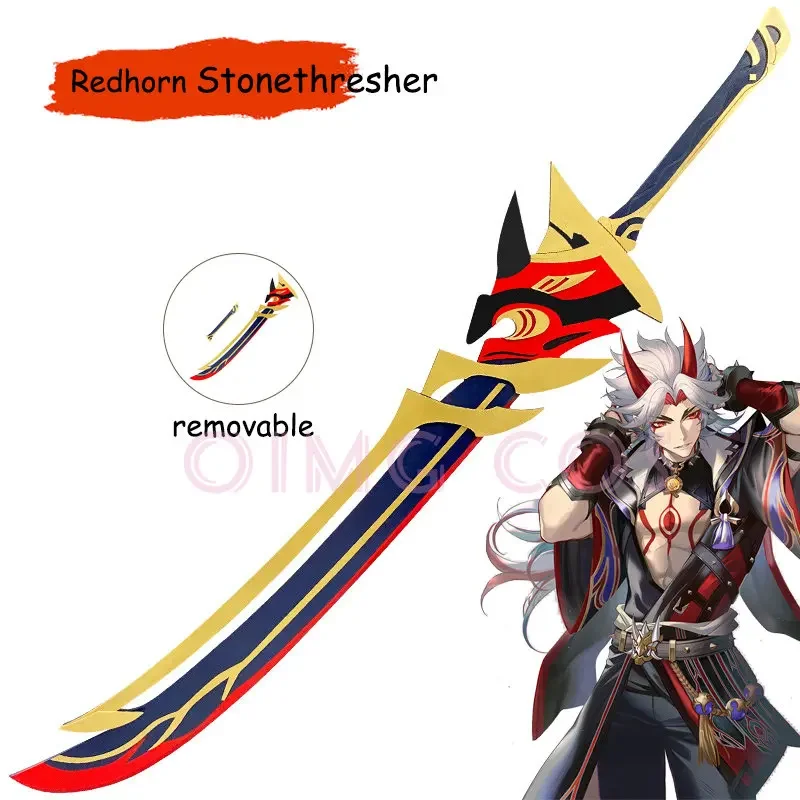 

Genshin Impact Arataki Itto Cosplay Weapon Props Model Redhorn Stonethresher