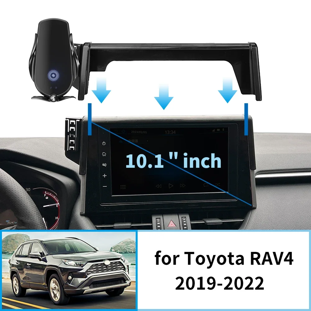 

Car Phone Holder for Toyota RAV4 2019~2022 XA50（10.1in） Screen Navigation GPS Bracket Accessories Base