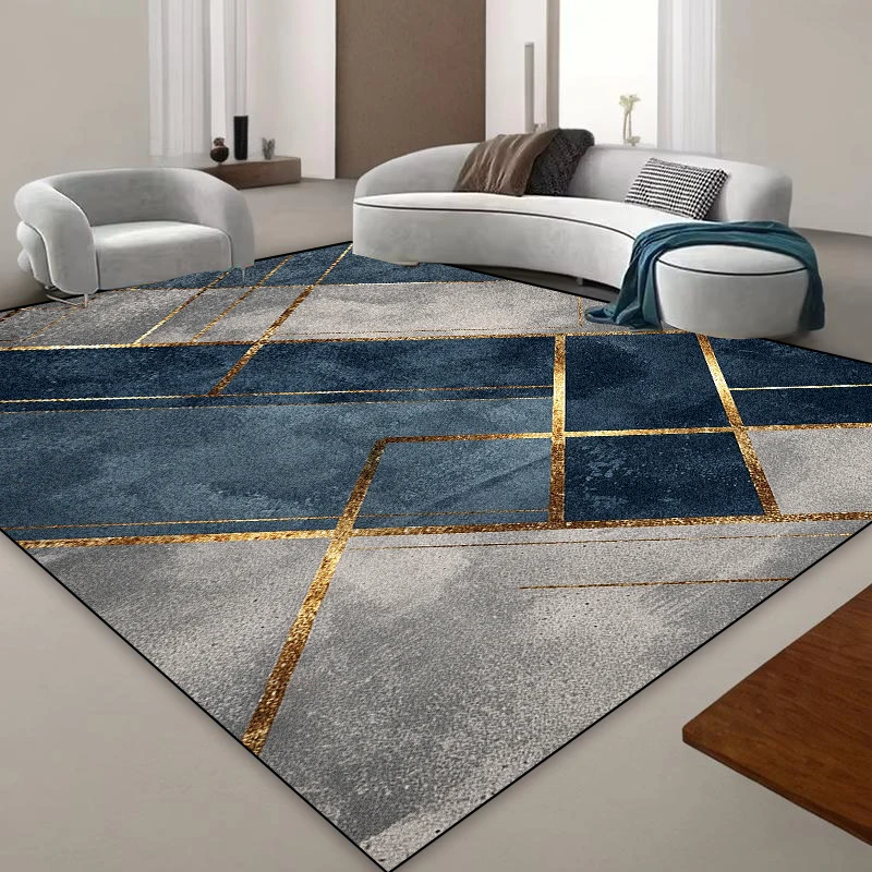 Modern Luxury Carpets for Living Room Large Area Geometric Abstraction Rugs Bedroom Cloakroom Decoration Rugs Coffee Table Mat