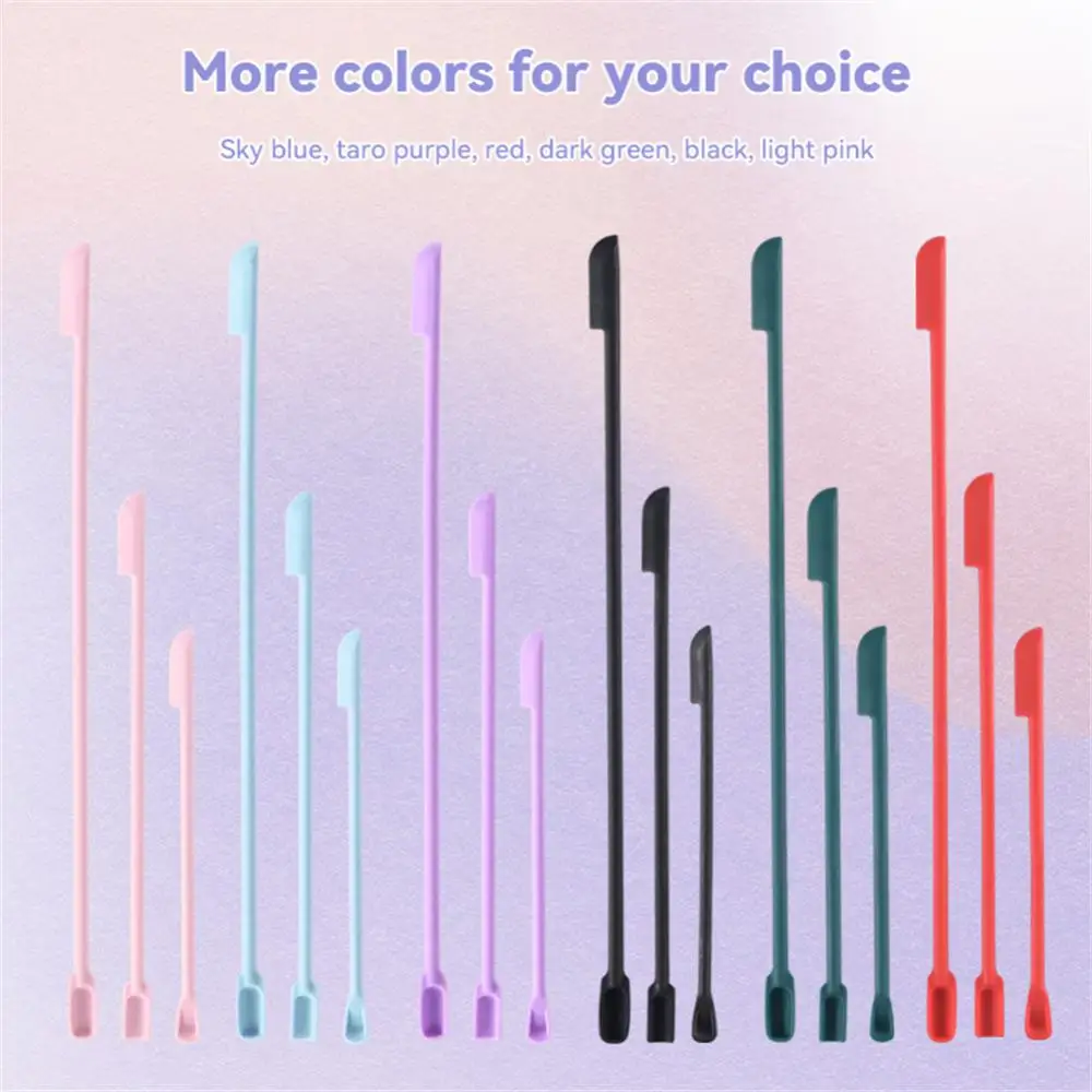 Silicone Spatula No Waste Cosmetics Silicone Double-end Scraper Set Cosmetics Tool Cosmetics Bottle Jar Scraper Makeup Tools