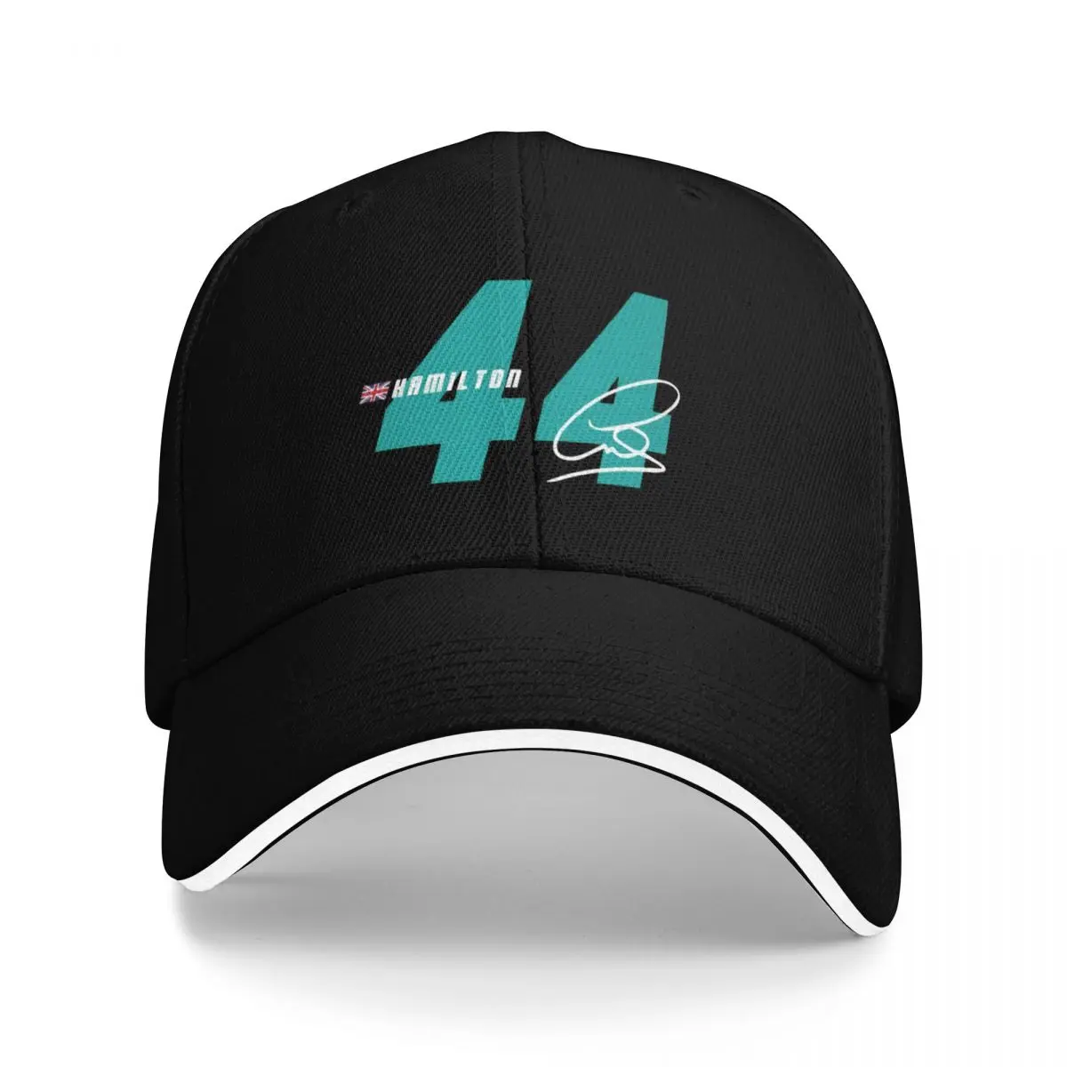 

White Lewis Hamilton Blue 44 Motor Camping Baseball Caps Women Men Unisex Female Beach Sunscreen Hat Peaked Cap