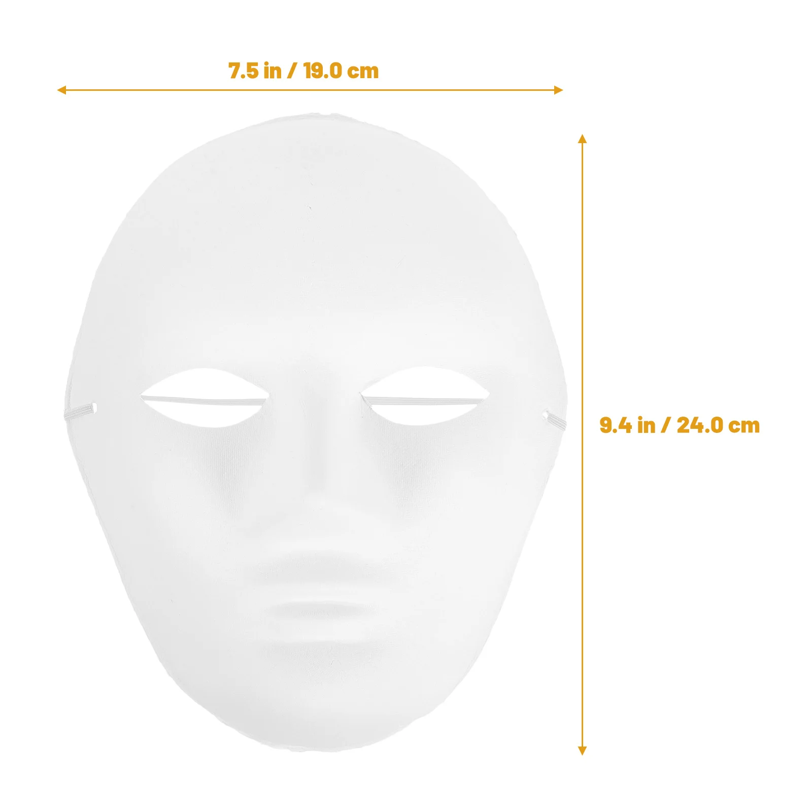 24 pezzi maschera verniciabile a mano fai da te pieno facciale fantasma costume di Halloween per festa in maschera carnevale cosplay danza hip hop