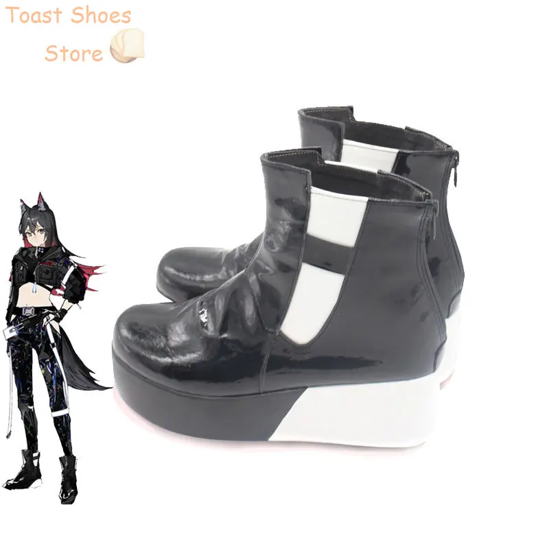 Gra Arknights Texas Cosplay buty buty z poliuretanu Halloween karnawałowe rekwizyty do Cosplay kostium rekwizyt