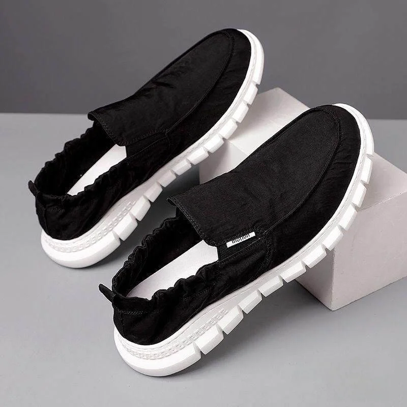 Men's Slip-On Casual Shoes Breathable Umbrella Cloth Spring Summer New Style Leisure Beijing Cloth Shoes Match All