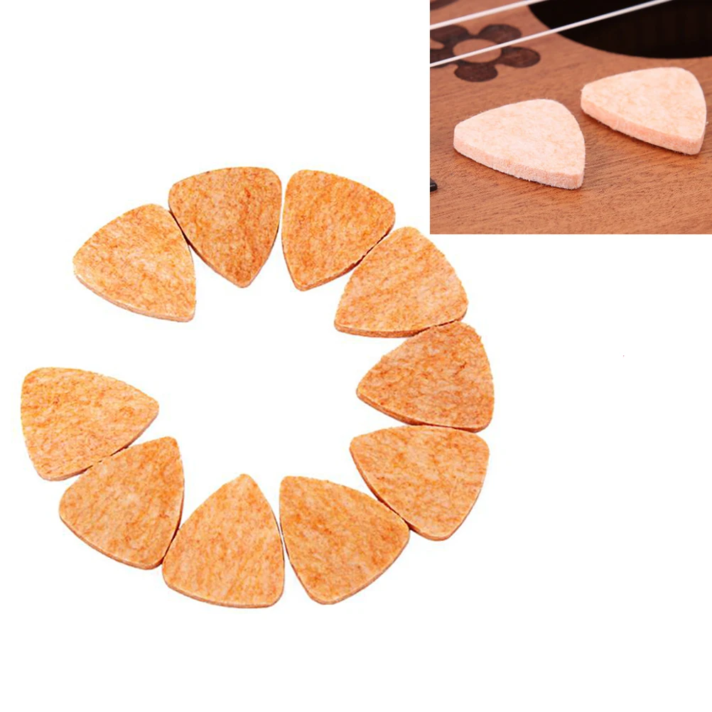 

16pcs Wool Felt Material Guitar Pick Guitar Plectrum Ukulele Guitar Picks Accessories (Grey/Yellow/Red/Purple/Green/Blue/Black