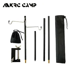 Camping Lantern Stand Tabletop Detachable Lantern Hangers Portable Light Holder Lighting Bracket Tourist 2Way Table File Driver