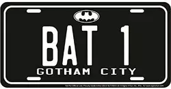 Metal Tin Sign Wall Hanging Decoration Plaque Sign License Plate Tag, Bat 1 Gotham City Metal Novelty License Plate Tag