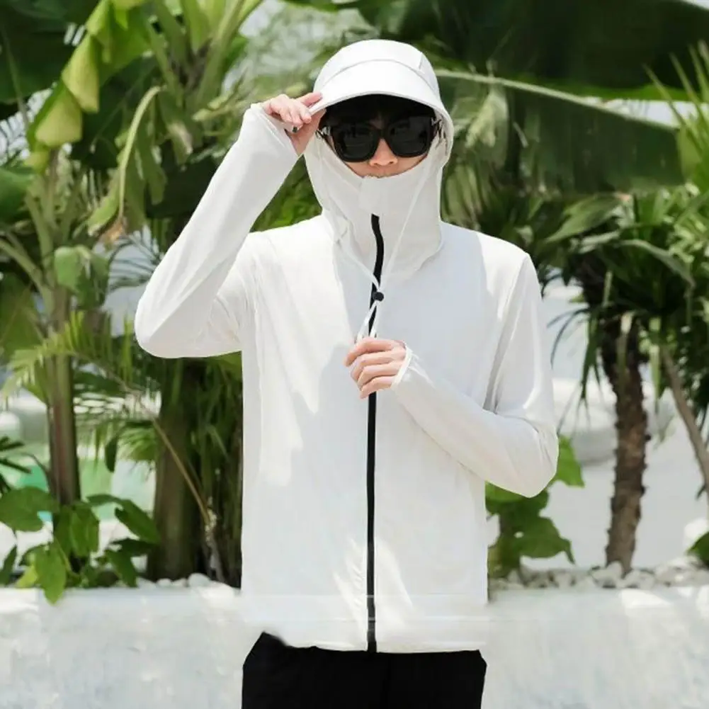 

Sun Protection Jacket Hooded Sun Protection Clothing Sun Protection Clothing for Men Women Hooded Uv Coat Long for Outdoor