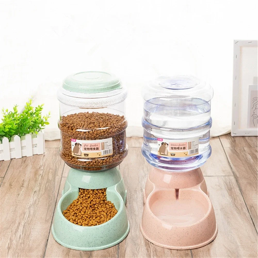 3.8L Pet Cat Automatic Feeders Large Capacity Cat Water Fountain Plastic Dog Water Bottle Feeding Bowls Water Dispenser for Cats