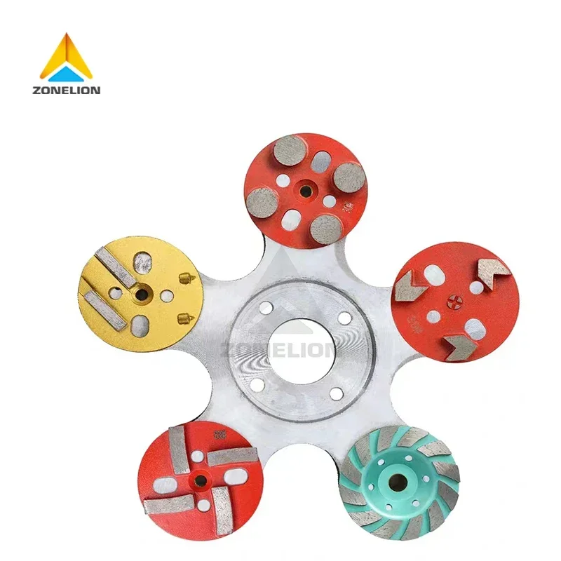 

4inch 100mm Diamond Grinding Block Round-shaped Segment Disc for Polishing Stone Concrete Floor Customized