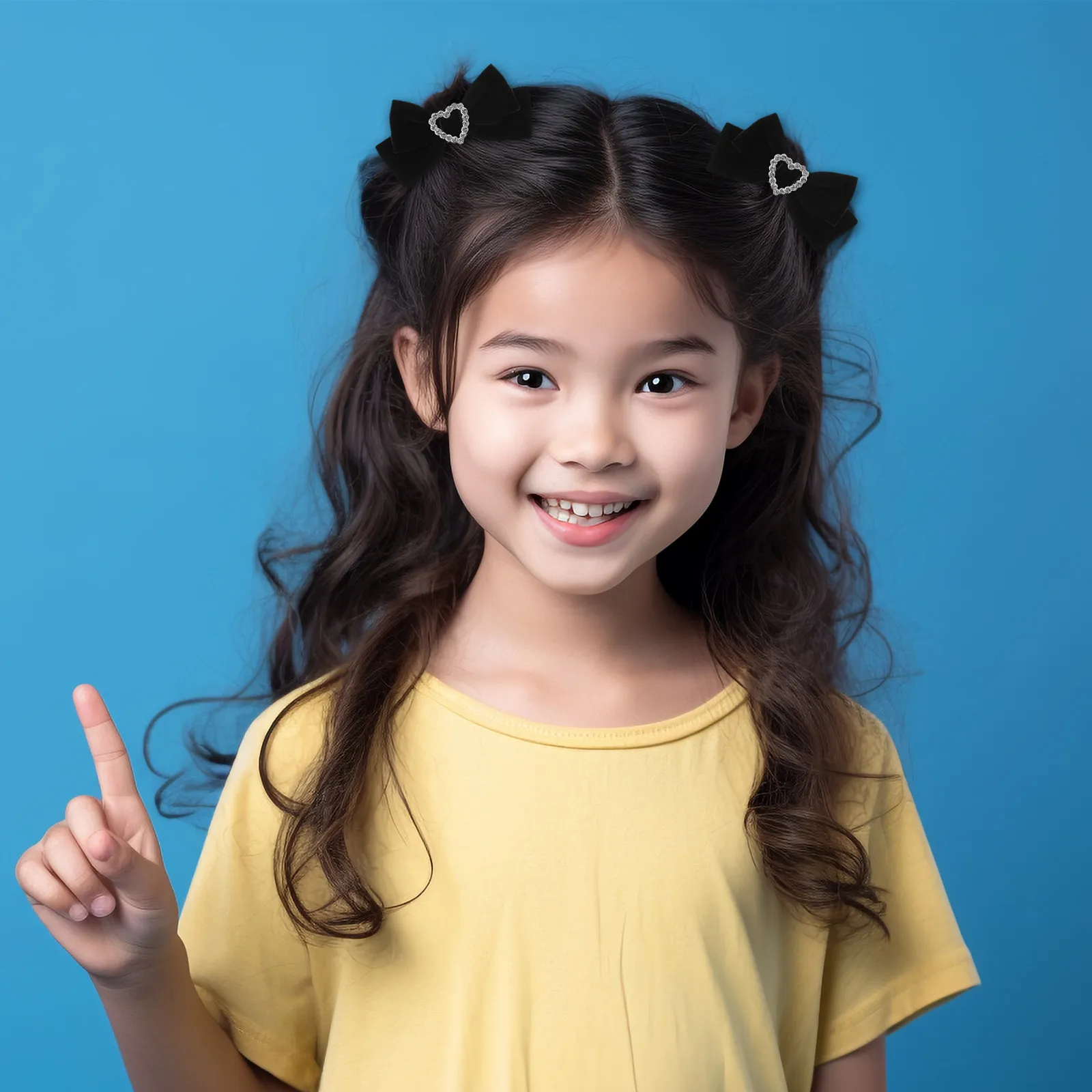 

1Pair Hair Bows for Girls Bowknot Barrettes Soft Comfortable Metal Clip Non-Slip Hair Accessories Christmas Birthday Graduation