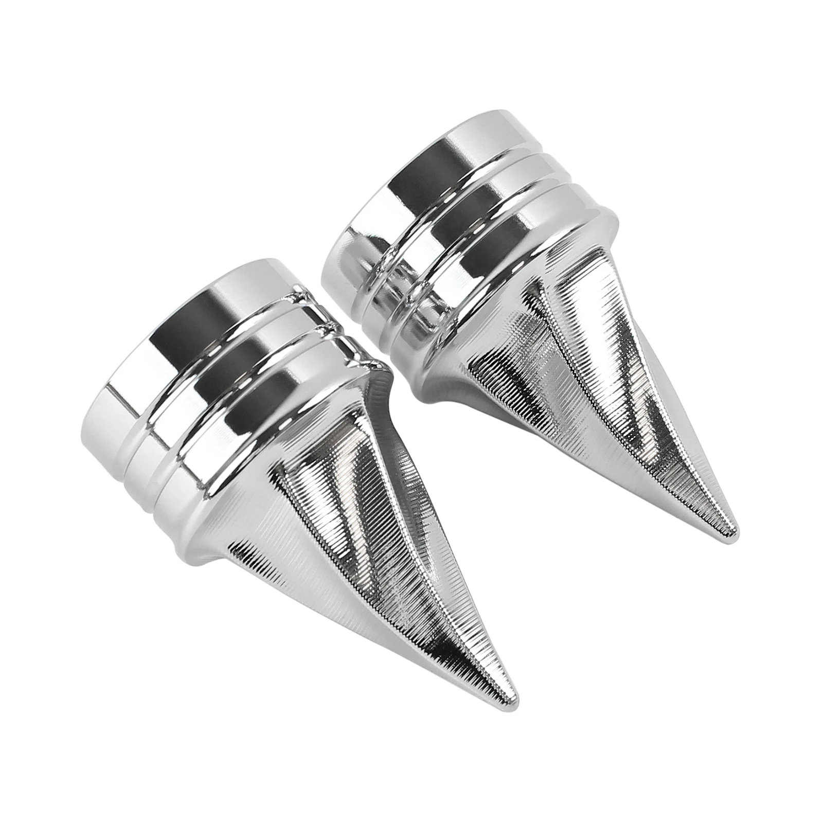 Motorcycle Chrome Front Axle Cap Nut Covers Twisted Caps For Harley Sportster Touring Road King FLHX Dyna Softail Fat Boy 08-23 view 5