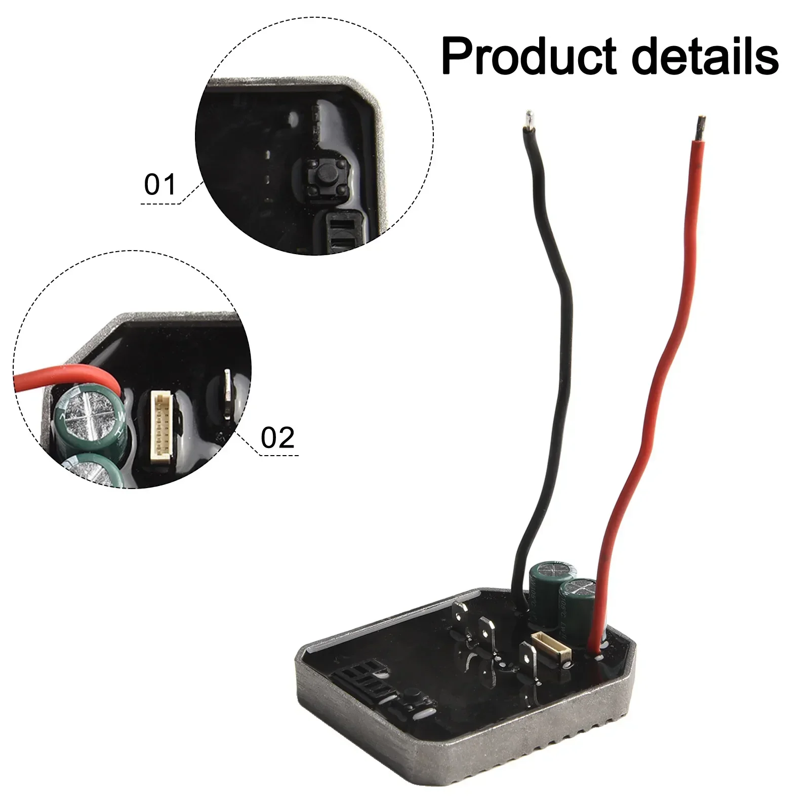 1PC Electric Wrench Switch Control Board Brushless Line Controller Road Angle Grinder 500N.m 62x51.5*9mm Power Tool Accessories