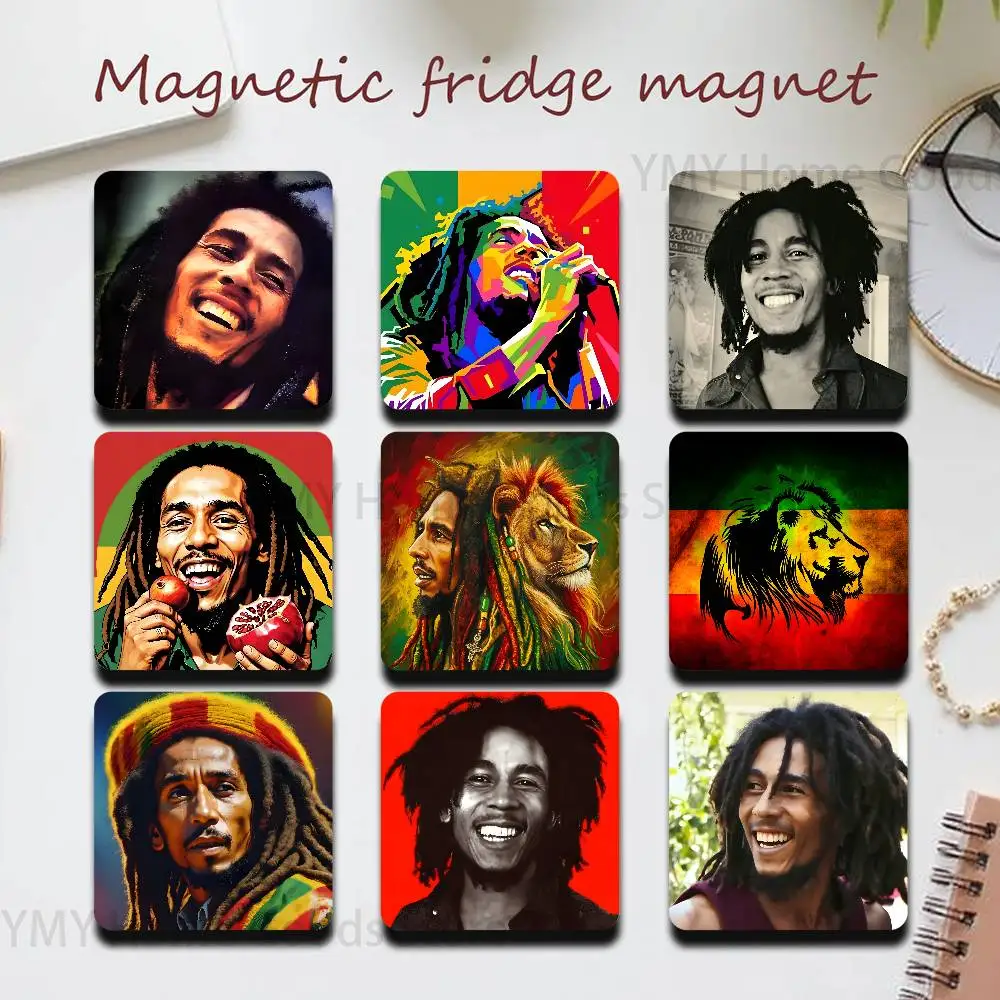 Musician Bob M-Marley Rasta Lion Reggae King Refrigerator Magnets the Perfect Choice for Home Create Warm Cozy Home Decor Gifts