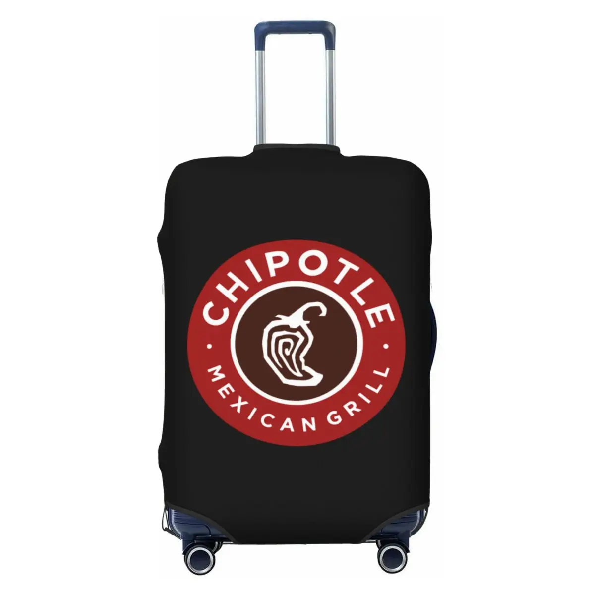 

Custom Chipotle Mexican Grill Luggage Cover Protector Cute Travel Suitcase Covers for 18-32 Inch