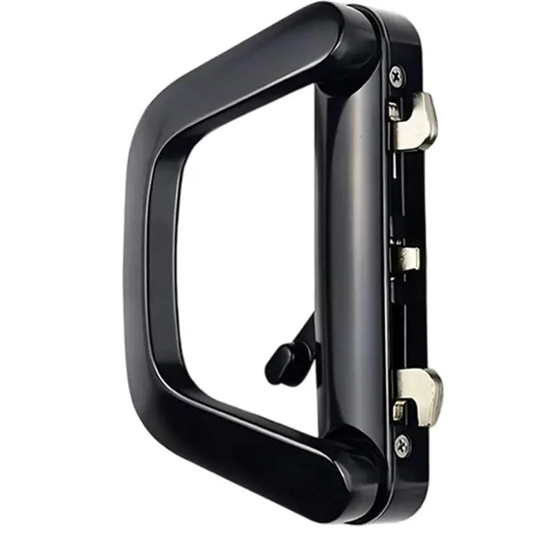 AC88-Unilateral Luxury Docking Lock For Large Sliding Doors, Wardrobes, And Kitchens Black