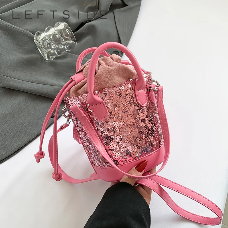 Blingbling Mini Sequin Shoulder Bags for Women 2024 Y2K Korean Fashion Handbags and Purses Crossbody Bag With Short Handle