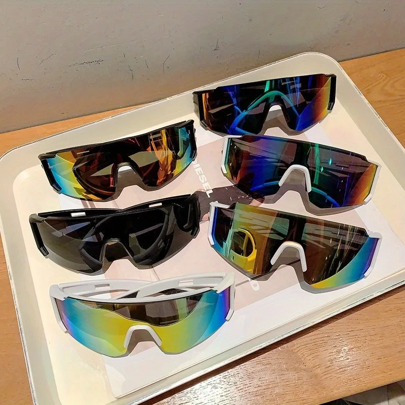 

2pcs New eyewear bicycle unisex windproof sand colored glasses
