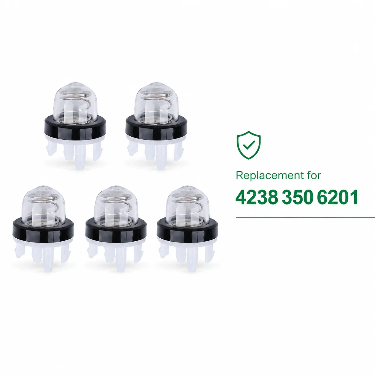5Pcs Primer Bulb Fuel Pump For Stihl BR600 BR500 Backpack Blower Parts Replaces 4238 350 6201