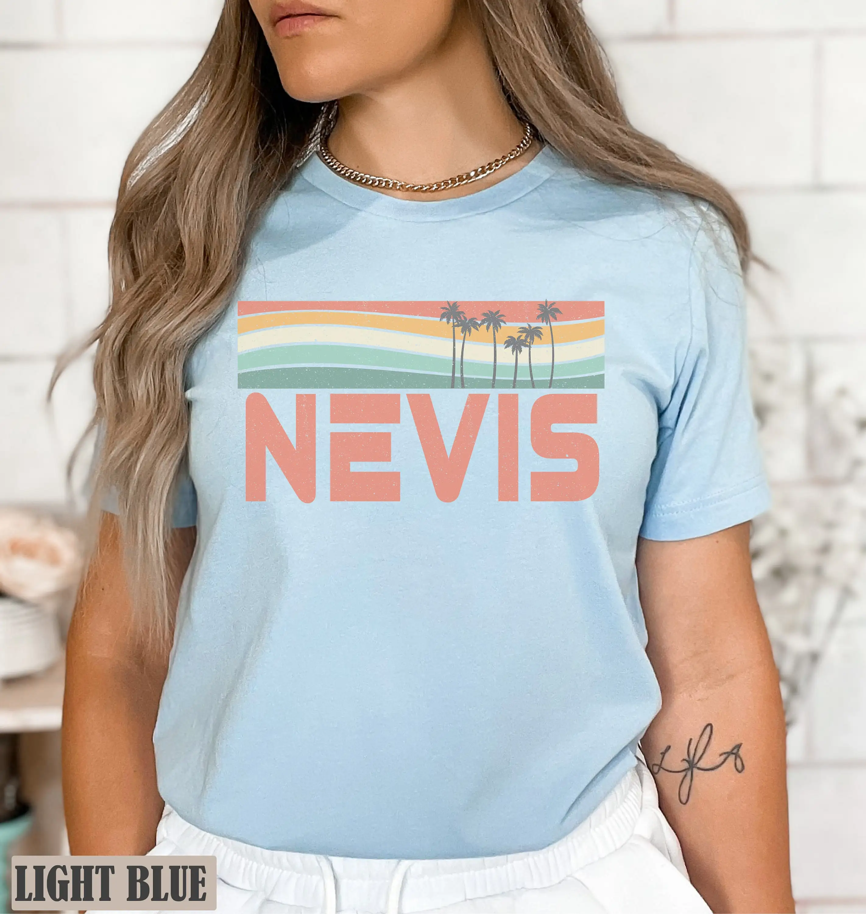 Nevis T Shirt St Kitts Souvenir Group Matching Vacation Honeymoon Cruise Island Time Beach