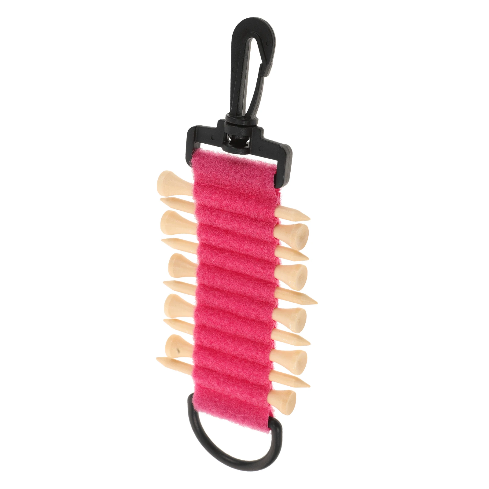 

Golf Tee Holder Bag Dualsided Hanging Design Portable Storage Pink Accessories Golfing Supplies PlasticTEE Pouch