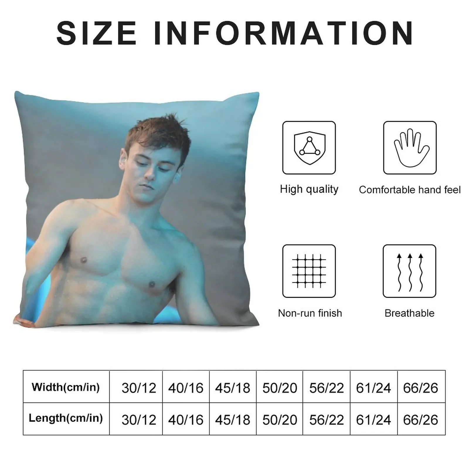 Tom Daley 2016 with GB towel Throw Pillow Christmas Throw Pillows Covers Pillow Cases Decorative Cushions pillow