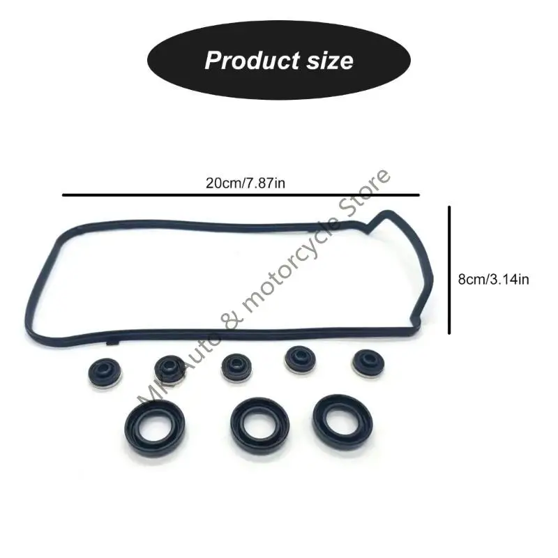 F62F الصمامات عالية درجة الحرارة المقاومة تغطي حشية الختم مجموعة 12030R70A00 للمركبات #6