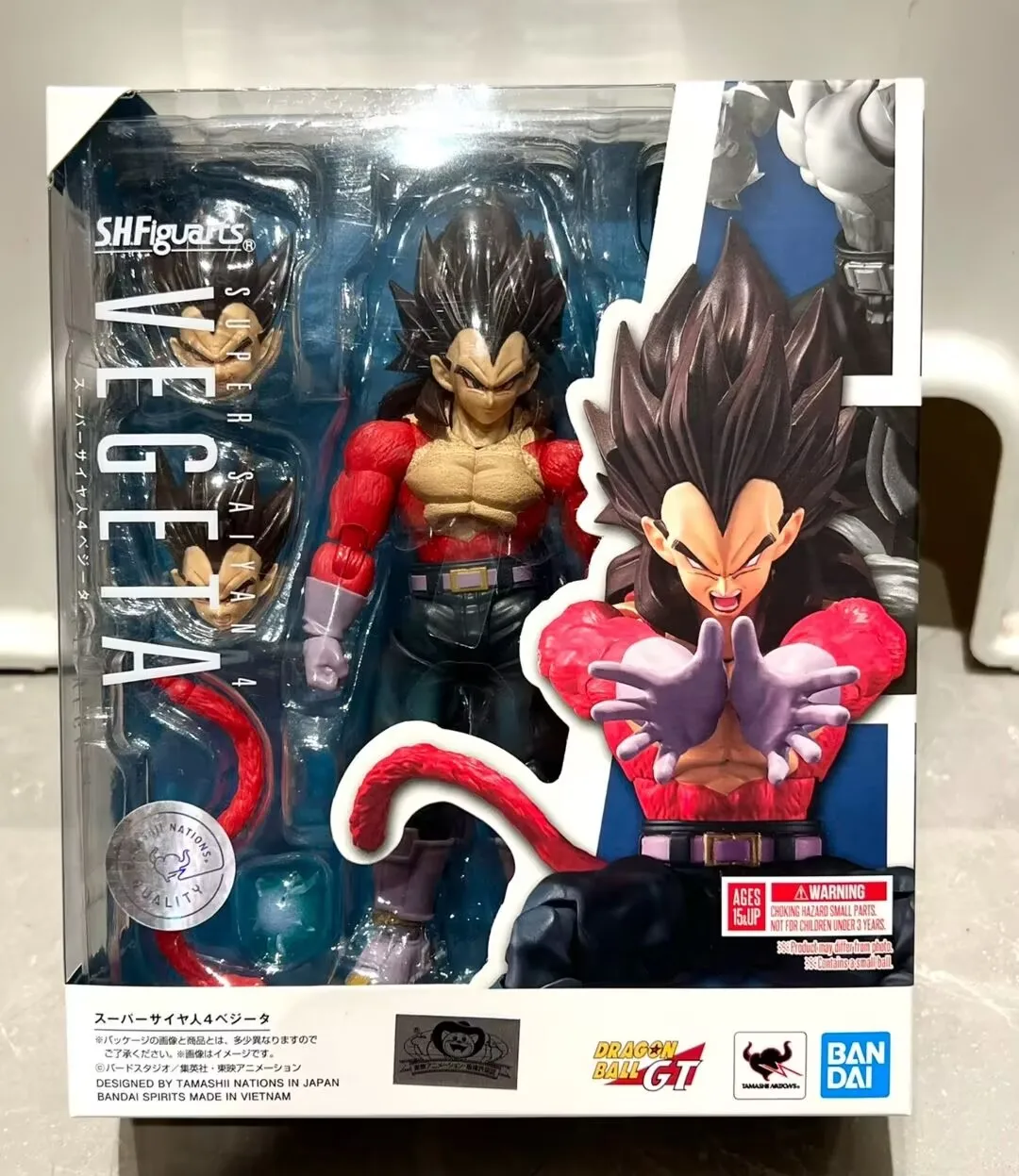 

Bandai Shfiguarts Vegeta SSJ4 Super Saiyan 4 Action Figure Dragon Ball GT Collection Model Gifts Christmas Toys