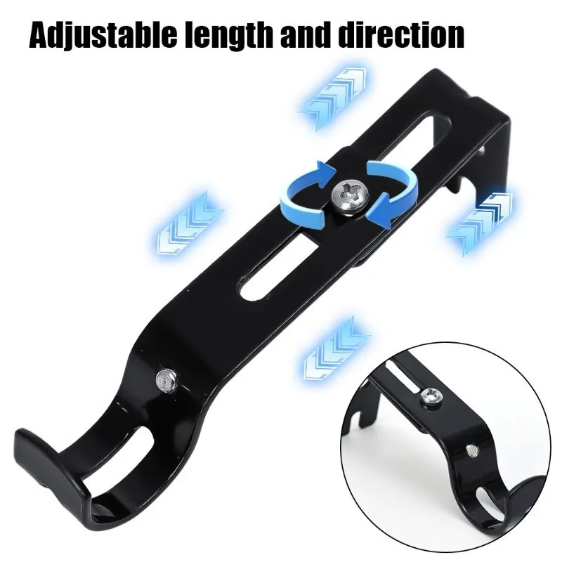 2Pcs Extendable Adjustable Curtain Rod Support with Screws Durable Curtain Rod Bracket Curtain Rod Holder Window Hardware