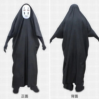 No Face Man Anime Miyazaki Hayao Spirited and Away Kaonashi Cosplay Cloak, conjunto completo, disfraz de Halloween, bata másca