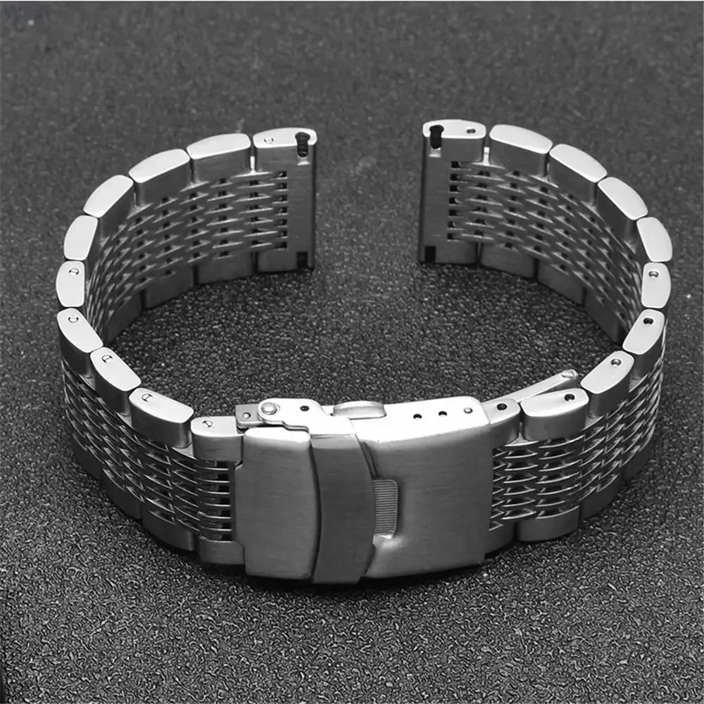 20mm 22mm Stainless Steel Strap for Samsung Galaxy Watch Gear S2 S3 Active 2 Huawei Watch 2 pro GT 2 Solid Metal Bracelet Band image 4