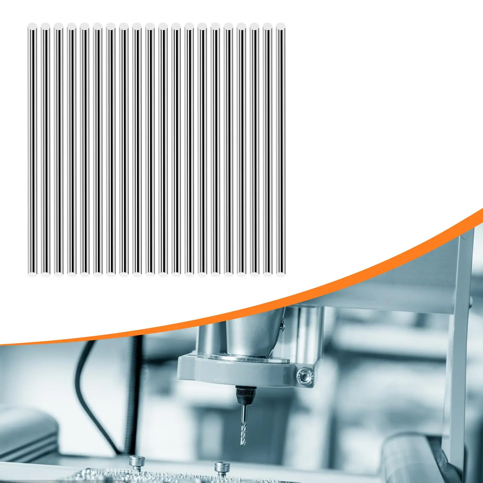 

20 шт. круглый стержень из нержавеющей стали DIY Craft, гладкие стержни вала 40,6 см для промышленности и хобби, короткий опорный вал