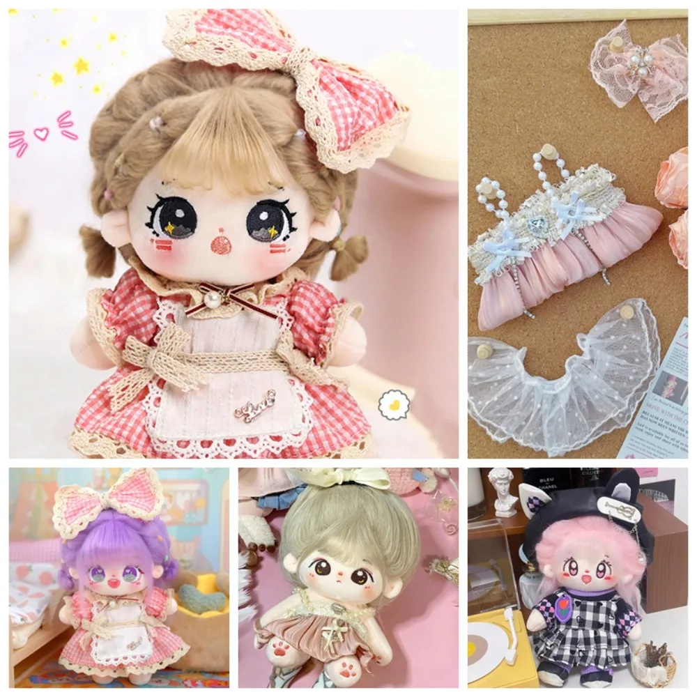 Lolita Dress 20cm Cotton Doll Clothes DIY Clothing Princess Skirt Plush Toy Clothes Dress Up Wedding Dress Idol Doll Clothes