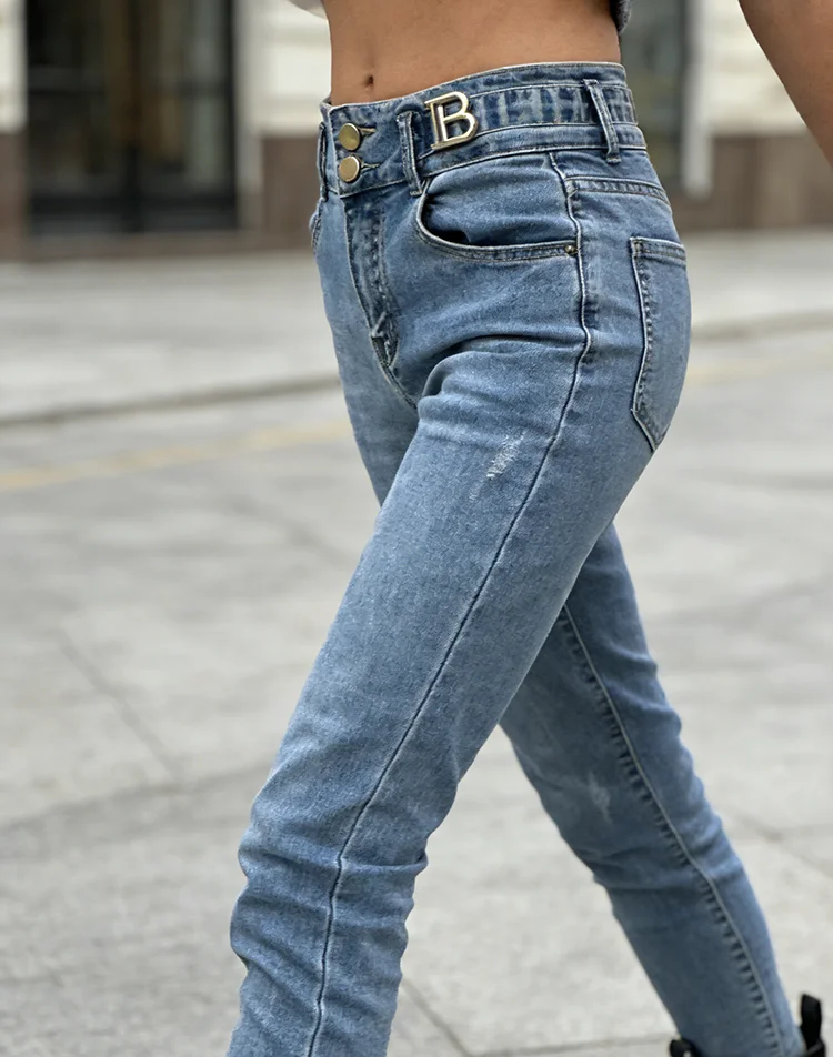 Calças de brim femininas moda coreana beachwear sexy menina jean calças quentes estéticas denim ao ar livre chique concurso streetwear cintura alta ins