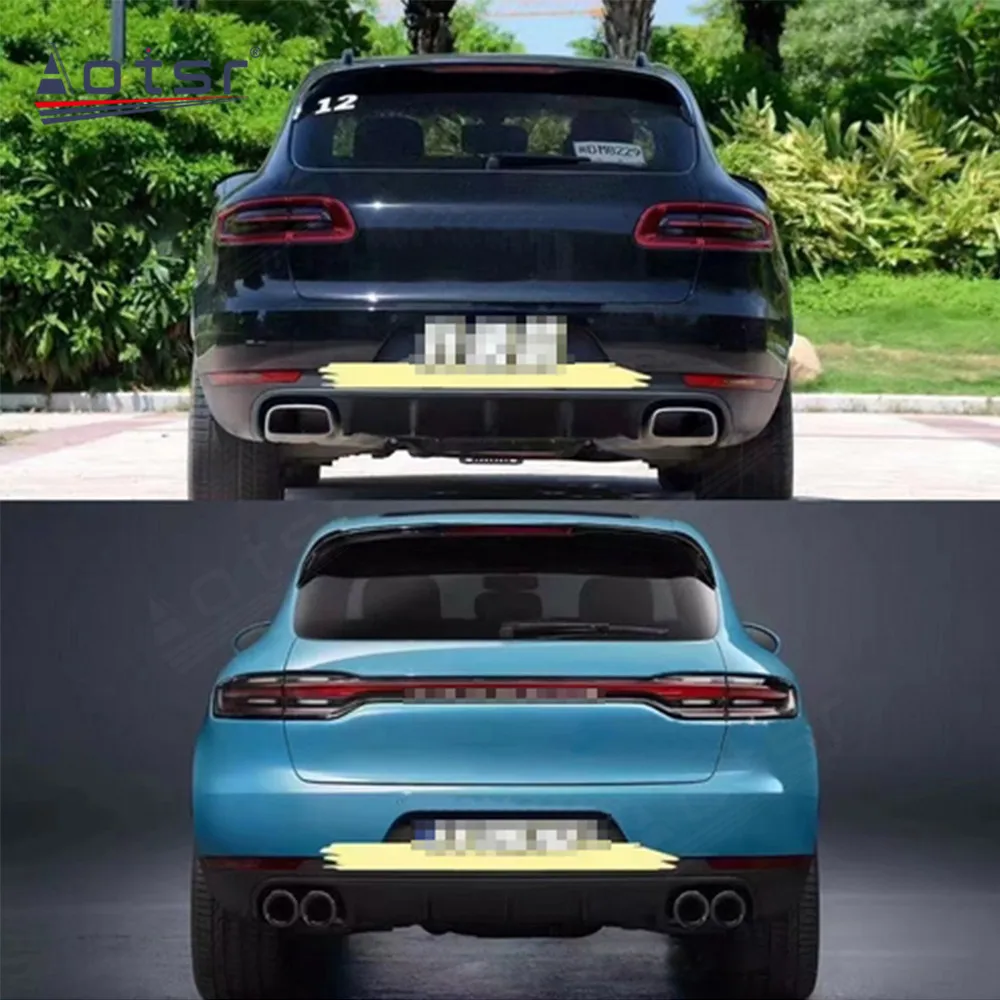 Car Tail Light Brake Lamp For Porsche Macan Car Rear Lamp LED Through Taillight Car Modification Taillights