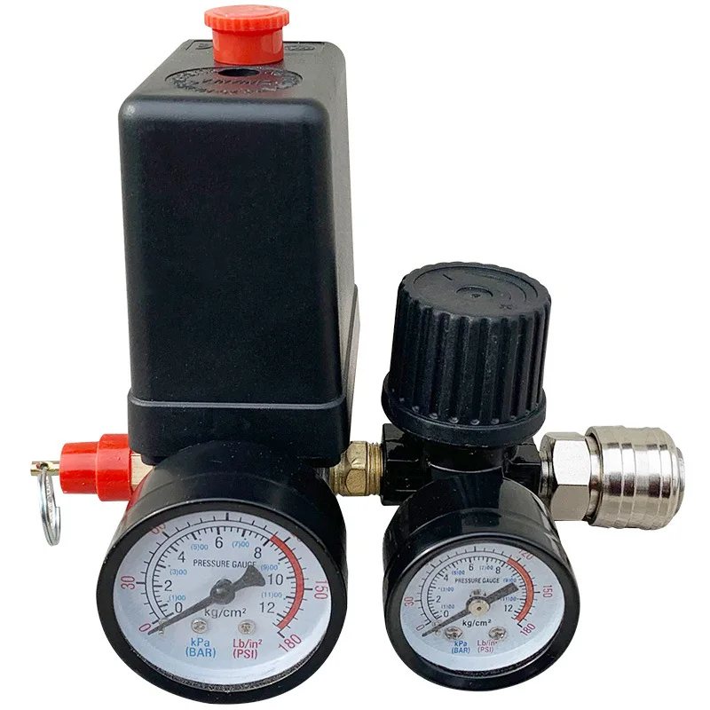 

Premium European Style Pressure Regulator Valve with Bracket & Air Switch Assembly for Pneumatic Tools & DIY