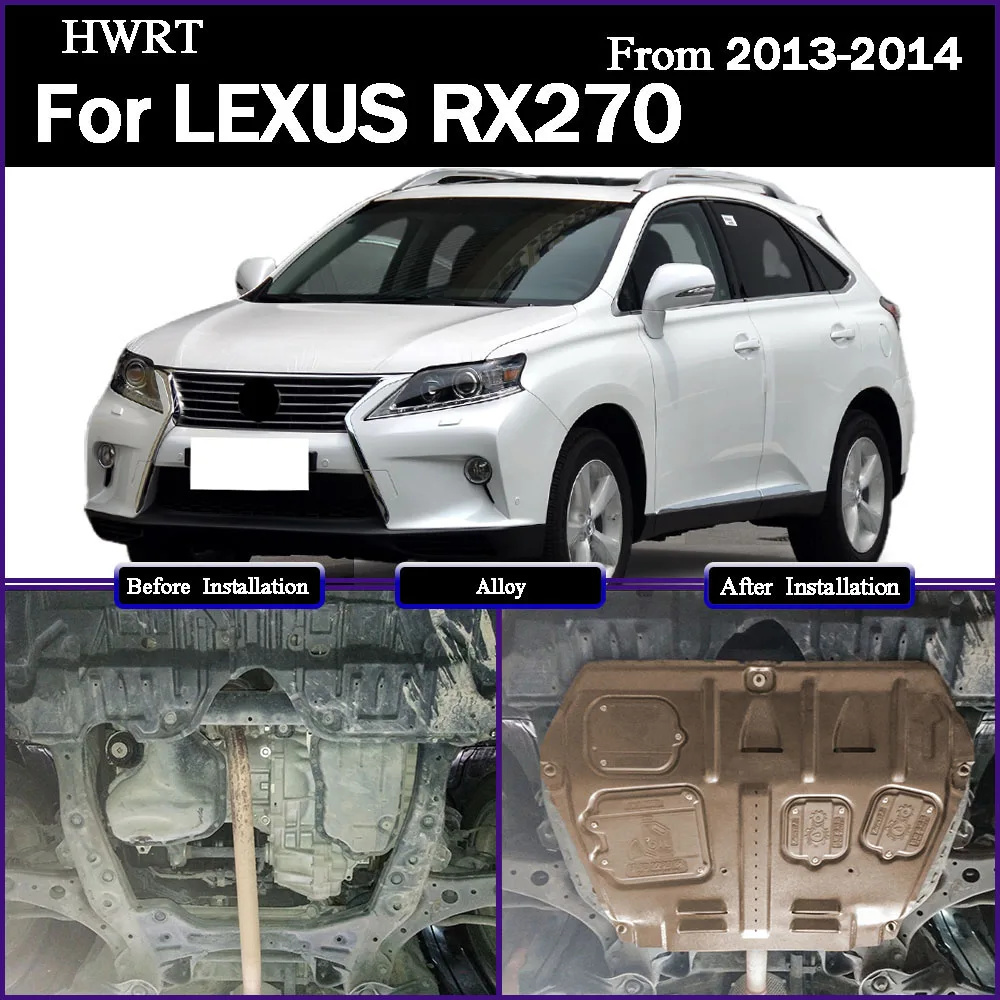 

For LEXUS RX270 2013-2014 2.7L 3.5L Under Engine Guard Splash Shield Mud Fender Cover Plate Fender Mudguard Protector